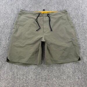 SMBL Lucid Hybrid Performance Shorts Mens 34 Olive Green Hiking Athletic Outdoor